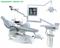 Chaise dentaire complète avec microscope et ensemble de moniteur et lampe LED de luxe
