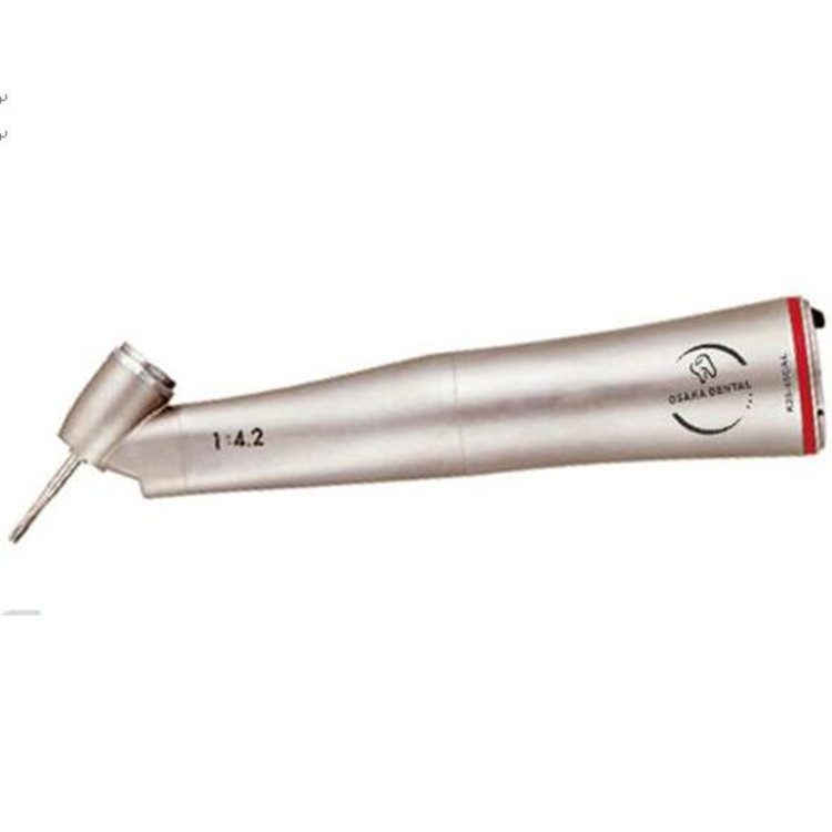 Contre-angle de haute qualité à 45 degrés 1: 4.2 Pièce à main avec lumière à fibre optique pour moteur électrique