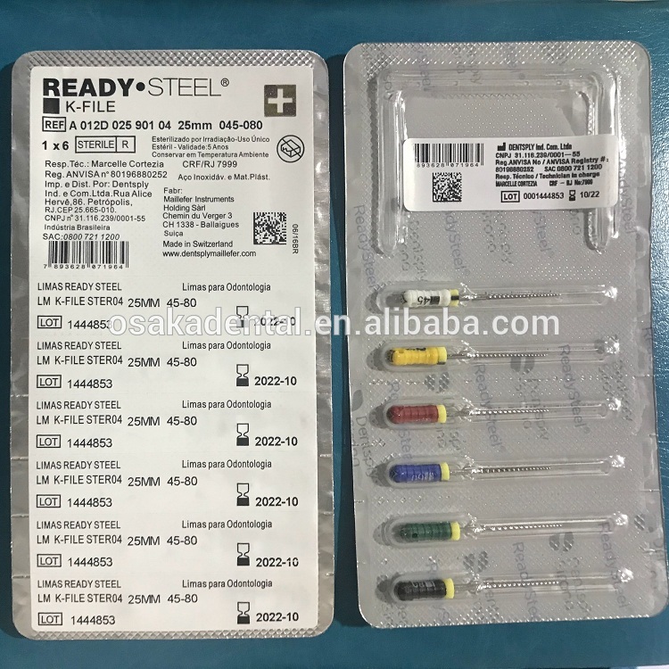 Dentaire DSB sirona blister nouvelle main d'emballage utiliser fichier K / fichier H / fichier alésoir