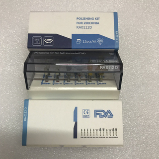 Kit de polissage CE / FDA pour zircone RA0112D 12pcs / set