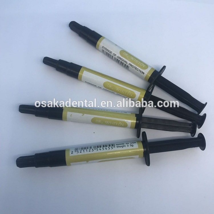 Seringue de blanchiment dentaire de protection gingivale
